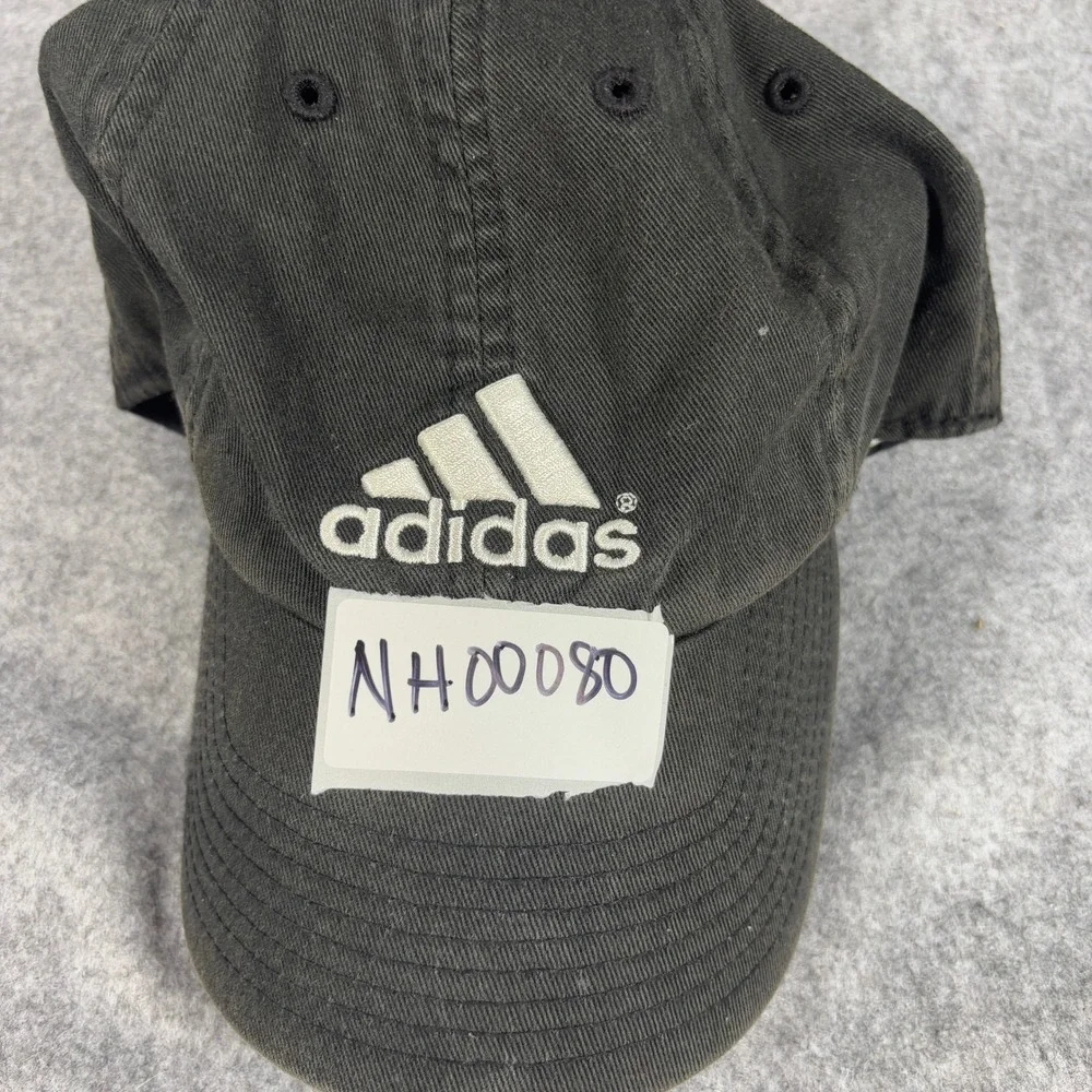 Adidas Unisex Relaxed Fit Baseball Cap OSFM Black Embroidered Logo Cotton Hat